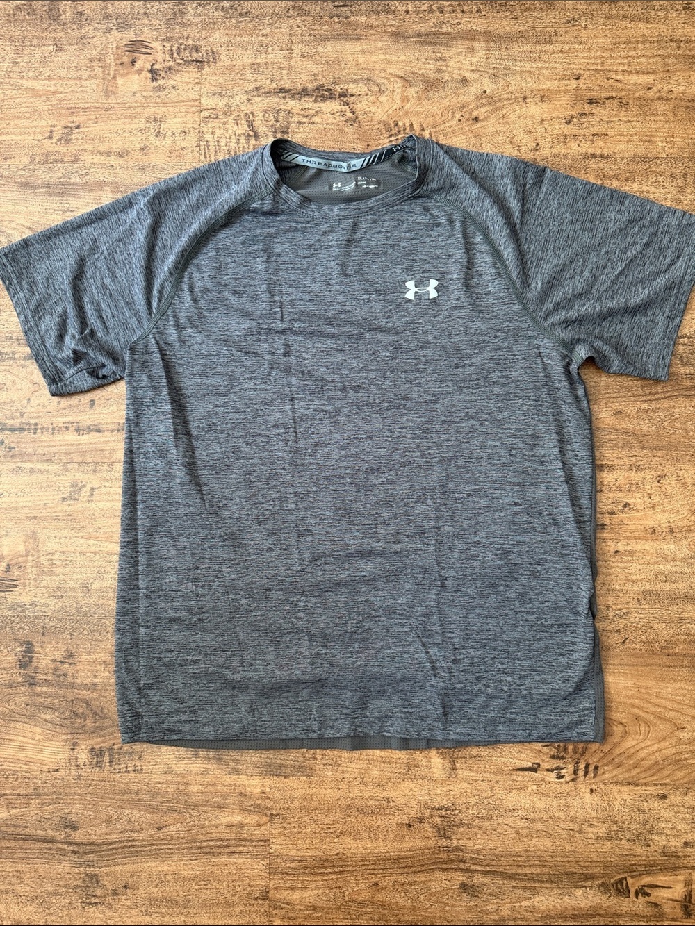 Under Armour Men’s Dark Heather Gray Short Sleeve Training Tee xl